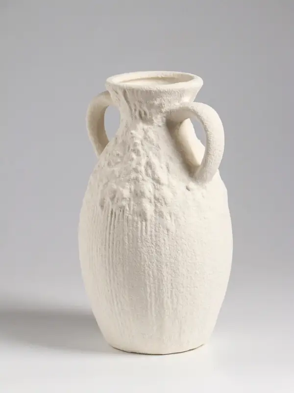 Ваза настольная керамика Ваза настольная керамика "Фонси" 20,5х10 см, белый