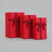 Набор подарочных коробок 3 в 1, прямоугольные 23&times;16&times;9.5 21&times;14&times;8.0 19&times;12&times;6.5 см