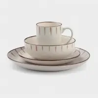 Тарелки Доляна &laquo;Скандинавия&raquo;, d=20 см, набор 2 шт., керамика, бежевые