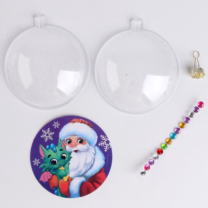 Набор для творчества. Шар-фреска «Дед Мороз и Дракоша» Набор для творчества. Шар-фреска «Дед Мороз и Дракоша»