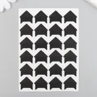 Набор уголков с кармашком для фотографий 24 уголка "Стиль" чёрный 12,5х9 см