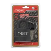 Замок навесной, 55 мм, медный цилиндр, влагозащищенный, короткая дужка, 3 ключа МИКС