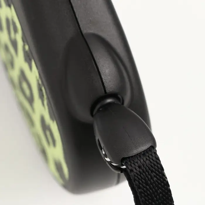 Рулетка Flexi Safari S, 5 м, трос, до 12 кг, желтый леопард (yellow Leopard)