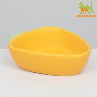 Миска керамическая для грызунов "Морковь" 11 х 8,5 см