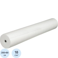 Простыня в рулоне 80х200, белый (100шт/рул), SMS Комфорт, 11777