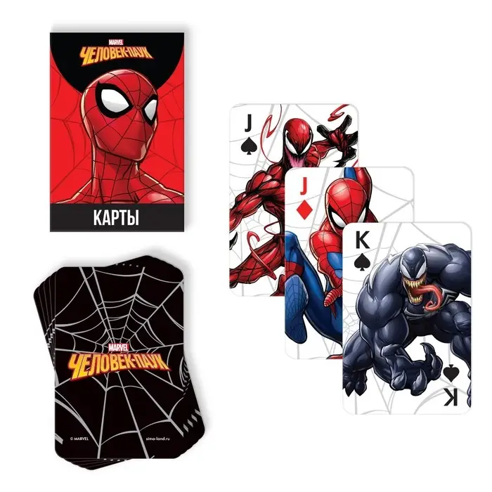 Карты игральные Человек-паук, Марвел Карты игральные Человек-паук, Марвел