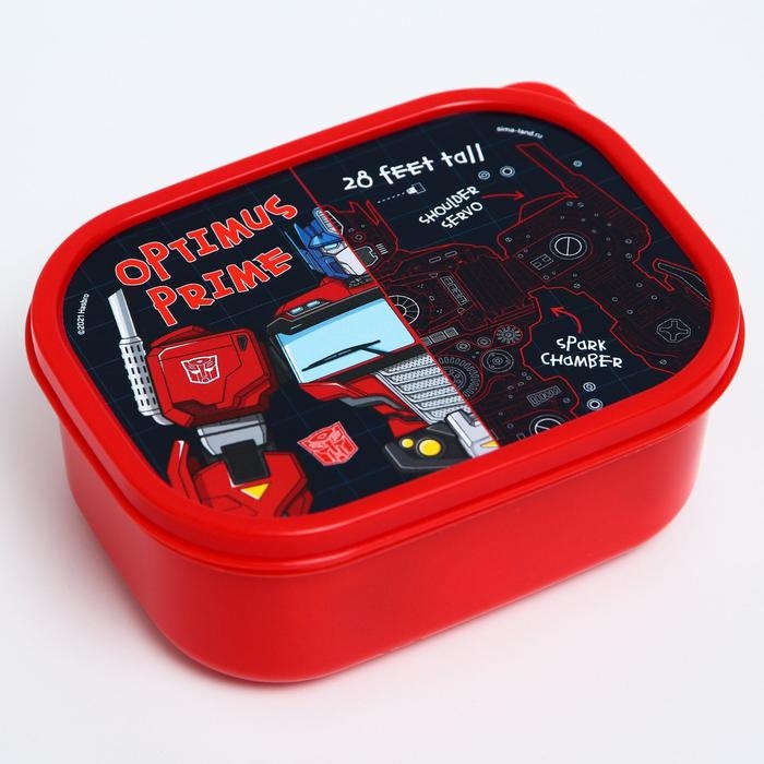 Ланч-бокс прямоугольный 0,5 л  Ланч-бокс прямоугольный 0,5 л "Optimus Prime", Трансформеры