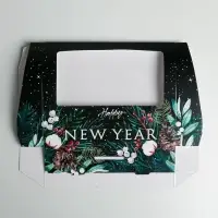 Коробка складная Happy Ney Year, 20 х 12 х 4 см