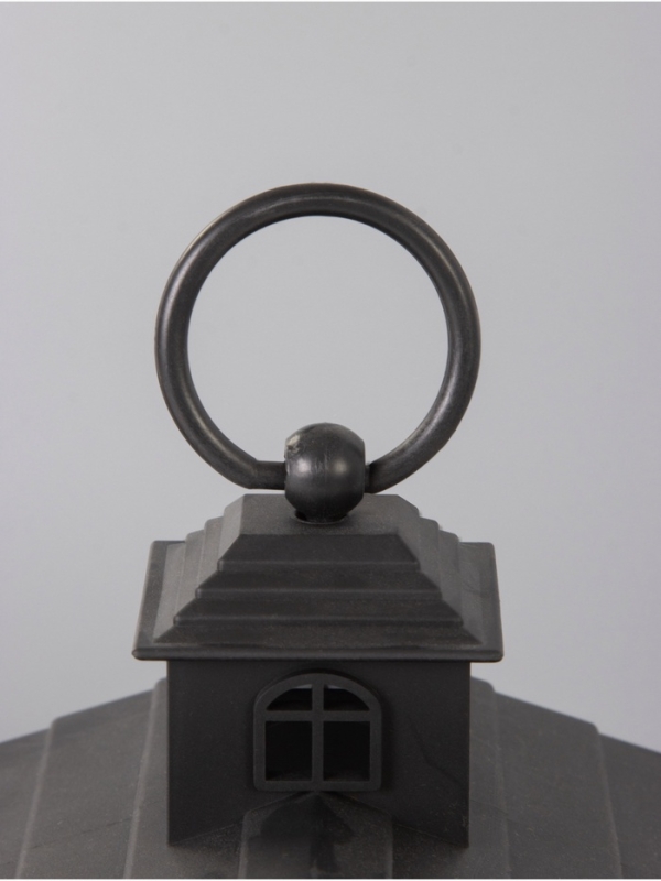 Светодиодная свеча в подсвечнике RISALUX «Дом со свечами», LED-ночник, 1.5 Вт, 3×ААА, 11×18×30 см