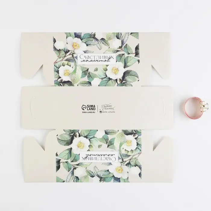 Коробка для капкейка, кондитерская упаковка, 2 ячейки «Счастливых моментов», 16 х 8 х 10 см Коробка для капкейка, кондитерская упаковка, 2 ячейки «Счастливых моментов», 16 х 8 х 10 см