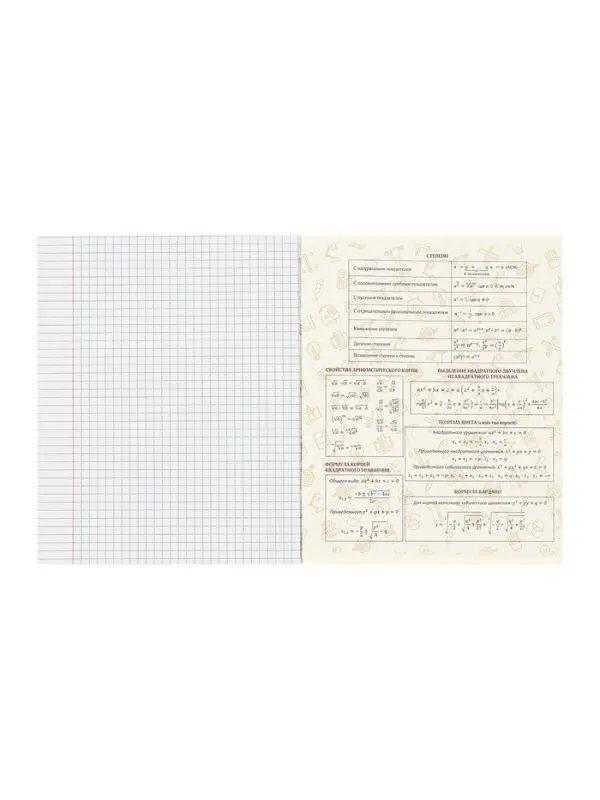 Набор предметных тетрадей Calligrata TOP &laquo;Журнал&raquo;, 10 предметов, 48 листов, со справочным материалом, картонная обложка