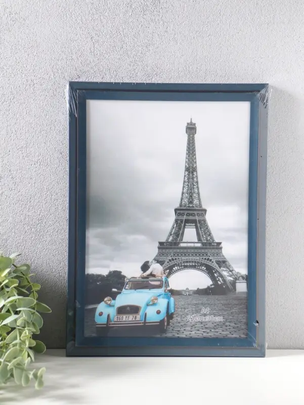 Фоторамка пластик формат А4 см "Остин" иссиня-чёрный 33,5х24,5х1,5 см