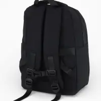 Рюкзак, 27*13*38,5 см, 2 отд 3н/карм, Комби, Водонепрон. дно, черный