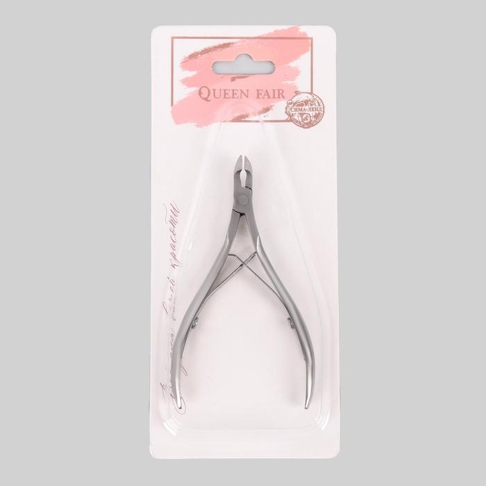 Кусачки маникюрные для кутикулы, двойная пружина, 10 см, длина лезвия - 7 мм, на блистере Кусачки маникюрные для кутикулы, двойная пружина, 10 см, длина лезвия - 7 мм, на блистере