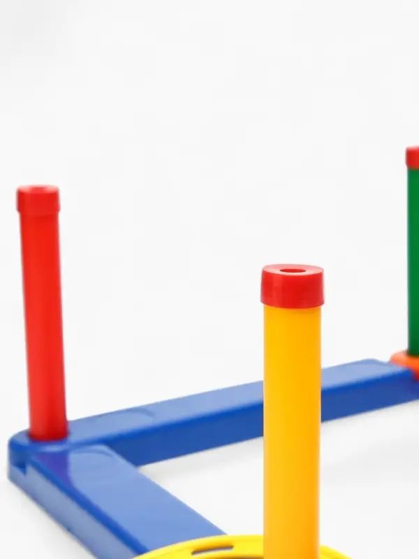 Кольцеброс, 5 стоек, 5 колец, цвет МИКС