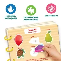 Большая логопедическая книга, 115 липучек