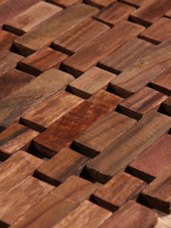 Коврик из тикового дерева, 40х30х0,7 см