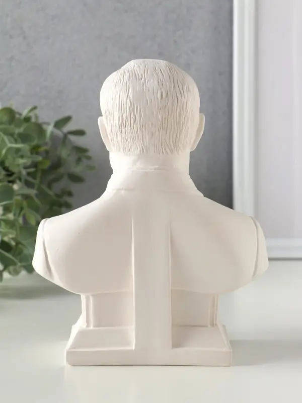 Бюст &laquo;Путин&raquo;, фигурка гипс, белый, 18&times;14&times;8 см