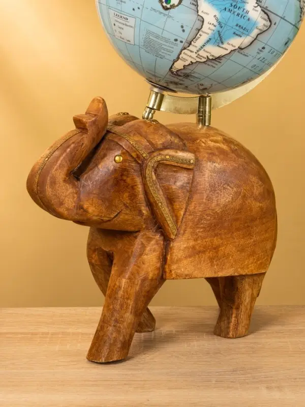 Глобус сувенирный, 25×16×36 см, подставка дерево