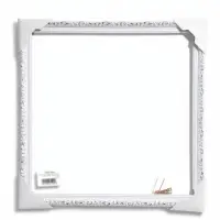 Рама для картин и зеркал Estelle Classic, 40&times;40 см, белый с серебром