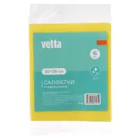 VETTA Набор салфеток универсальных 6 шт., 30х38 см., вискоза