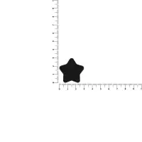 Джибитс из ПВХ &laquo;Звезда&raquo;, черный