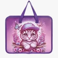 Папка с ручками &laquo;Тигренок&raquo;, А4, пластиковая, 70 мм, 322&times;256 мм