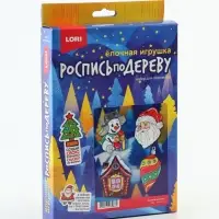 Ёлочная игрушка под роспись &laquo;Зимине напевы&raquo;, 4 основы, краска, кисть