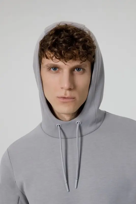 Худи унисекс Begi, серое, размер XS Худи унисекс Begi, серое, размер XS