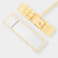 Швабра &laquo;Пастель&raquo;, плоская, окрашенный телескопический черенок, микрофибра, 43&times;14&times;124 см