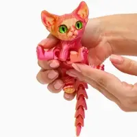 3Д - печатная игрушка &laquo;Котёнок&raquo;, подвижная, цвет МИКС