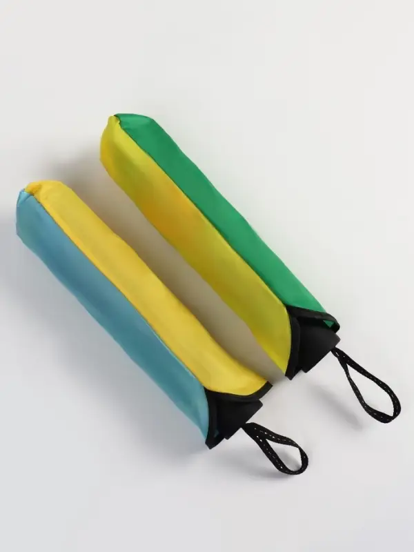 Зонт механический &laquo;Радужное настроение&raquo;, 4 сложения, 10 спиц, R=50/57 см, d=100 см, разноцветный