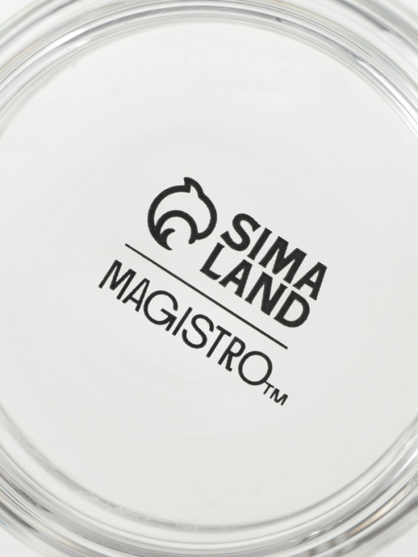 Кружка стеклянная штабелируемая "Боттом", 100 мл, 5,8х5,1 см нет