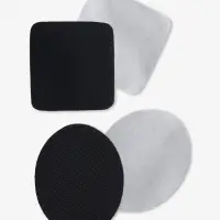 Набор заплаток для одежды, термоклеевые, 7 шт., чёрный