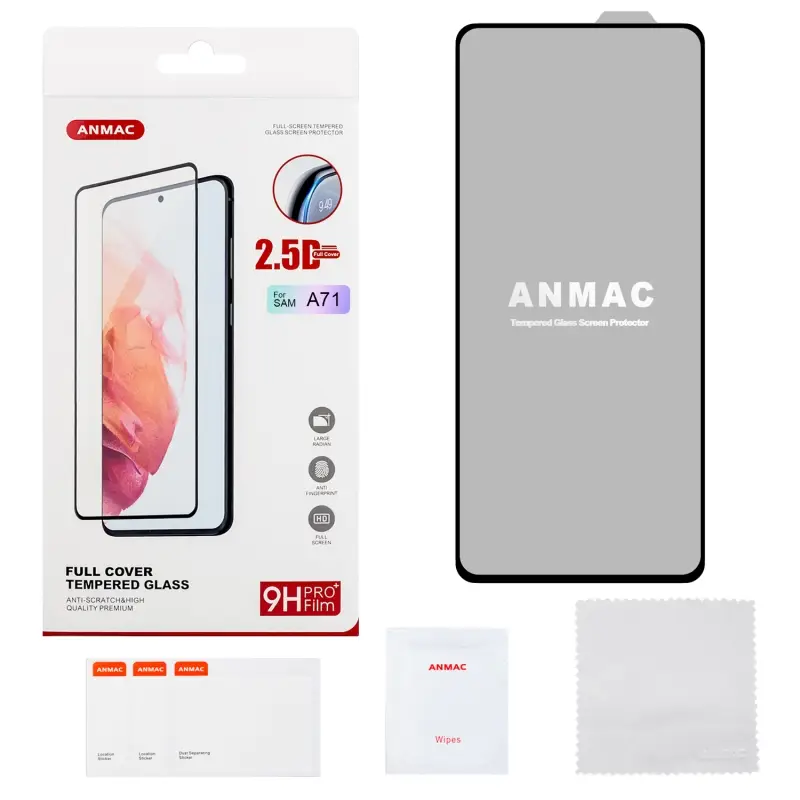 Защитное стекло Samsung A71 Full Cover ANMAC Арт.1137348 Защитное стекло Samsung A71 Full Cover ANMAC Арт.1137348