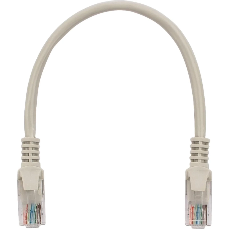 Патч-корд UTP Cablexpert PP12-0.25M кат.5e, 0.25м, литой, сер