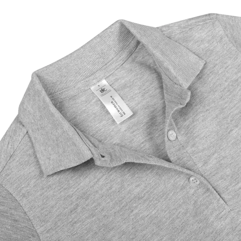 Рубашка поло женская Safran Timeless серый меланж, размер S Рубашка поло женская Safran Timeless серый меланж, размер S