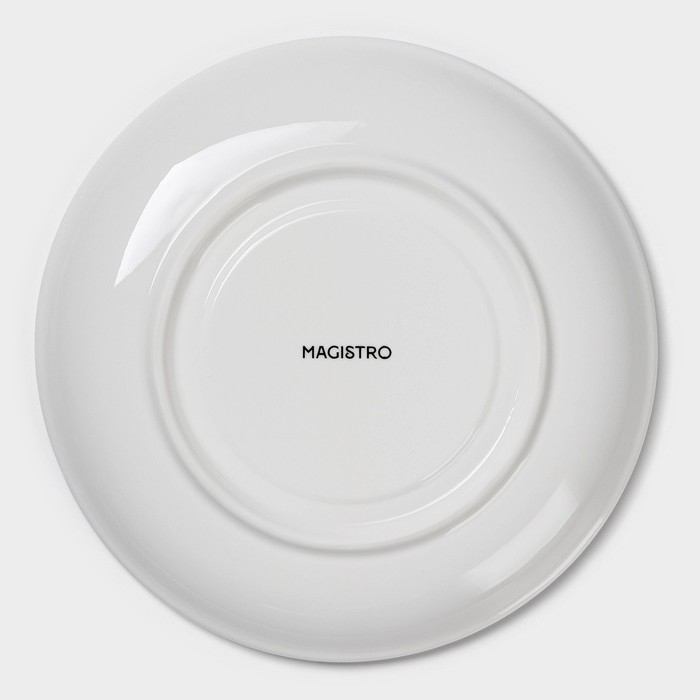 Бульонница фарфоровая Magistro «Бланш», 2 предмета: бульонница 450 мл, блюдце d=18 см, цвет белый Бульонница фарфоровая Magistro «Бланш», 2 предмета: бульонница 450 мл, блюдце d=18 см, цвет белый