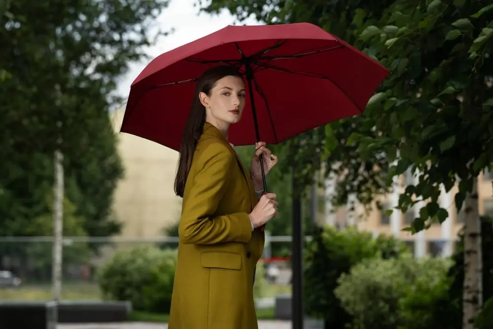 Зонт складной Ribbo, красный Зонт складной Ribbo, красный