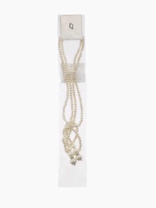 Бусы &laquo;Жемчуг&raquo;, узел, шар №2.6.8.10, цвет молочный, 60 см