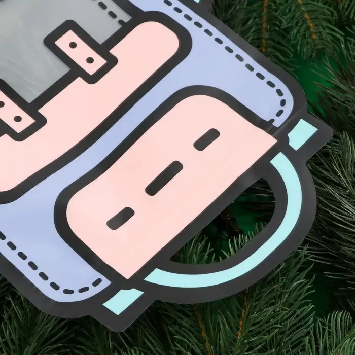 Пакет подарочный, «Портфель», с zip-lock застежкой, 24×28+8 см