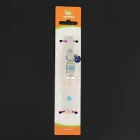 Ошейник, светящийся в темноте, "Яркие следы" (люминесцентный), 30 х 1 см, фиолетово-жёлтый Ошейник, светящийся в темноте, "Яркие следы" (люминесцентный), 30 х 1 см, фиолетово-жёлтый