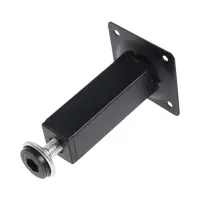Опора квадратная OKV001BL ТУНДРА, d=25&times;25 мм, H=100 мм, чёрная, 4 шт.