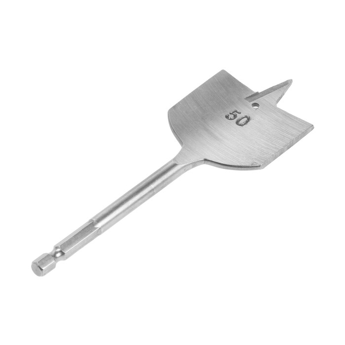 Сверло по дереву перовое ТУНДРА, шестигранный хвостовик, 50 х 152 мм Сверло по дереву перовое ТУНДРА, шестигранный хвостовик, 50 х 152 мм