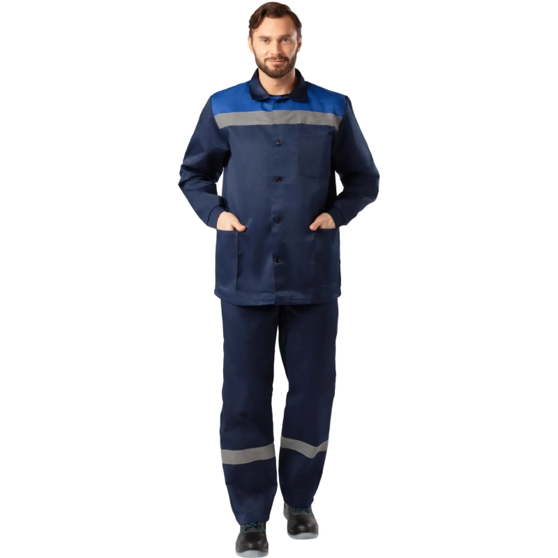 Костюм лет муж (куртка, бр) л16 с СОП син/вас 104-108/182-188