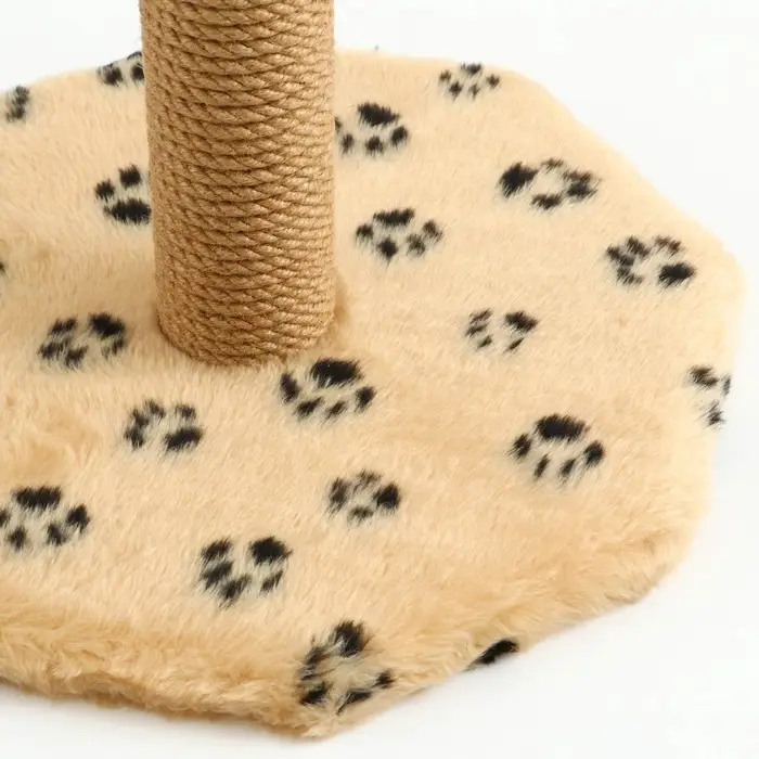 Когтеточка, 35&times;35&times;53 см, с тремя игрушками, бежевая