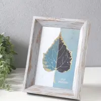 Фоторамка пластик 13х18 см "Прованс" серо-голубой 21,7х16,8х3 см