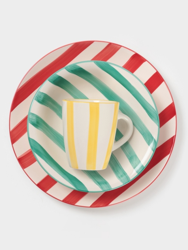 Тарелка Доляна Тарелка Доляна "Райе" 19см, 19,5х2, цвет желтый