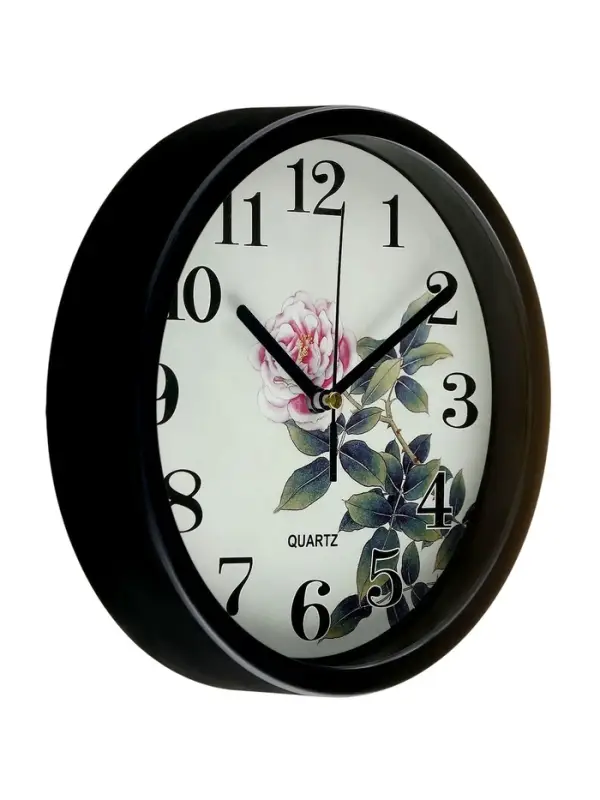 Часы настенные &laquo;Роза&raquo;, d=20 см, дискретный ход