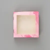 Коробка подарочная с окном &laquo;Подарок&raquo;, 20&times;20&times;4 см, самосборная